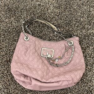 Guess Blush Quilted Shoulder Bag